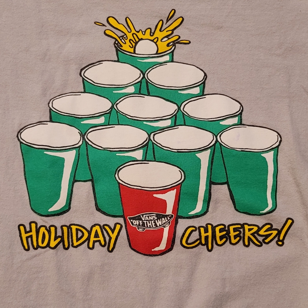 Vans Beer Pong T Shirt Small